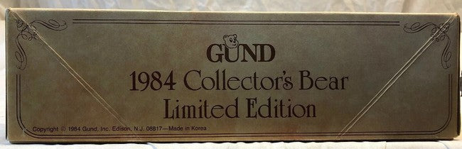 Gund GUNDY Boxed Bear  1984 Collector's Bear image 4