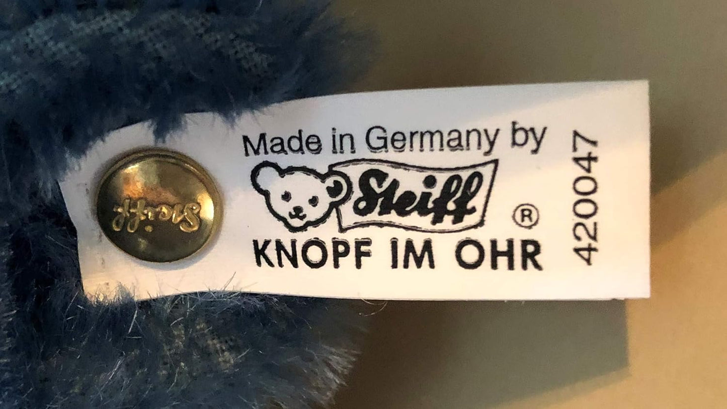 Steiff 1994 Club Edition #420047  Replica of 1908 Blue Bear image 8