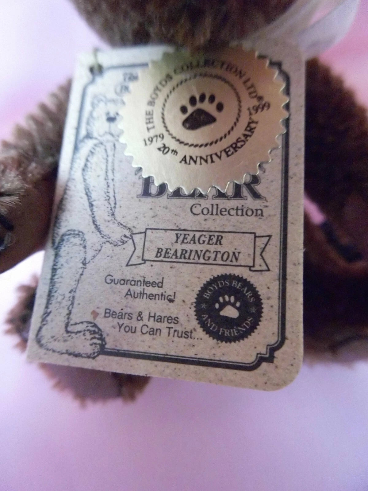 Boyds Mohair Bear Yeager Bearington Bear 4.5 #590085-05 image 3