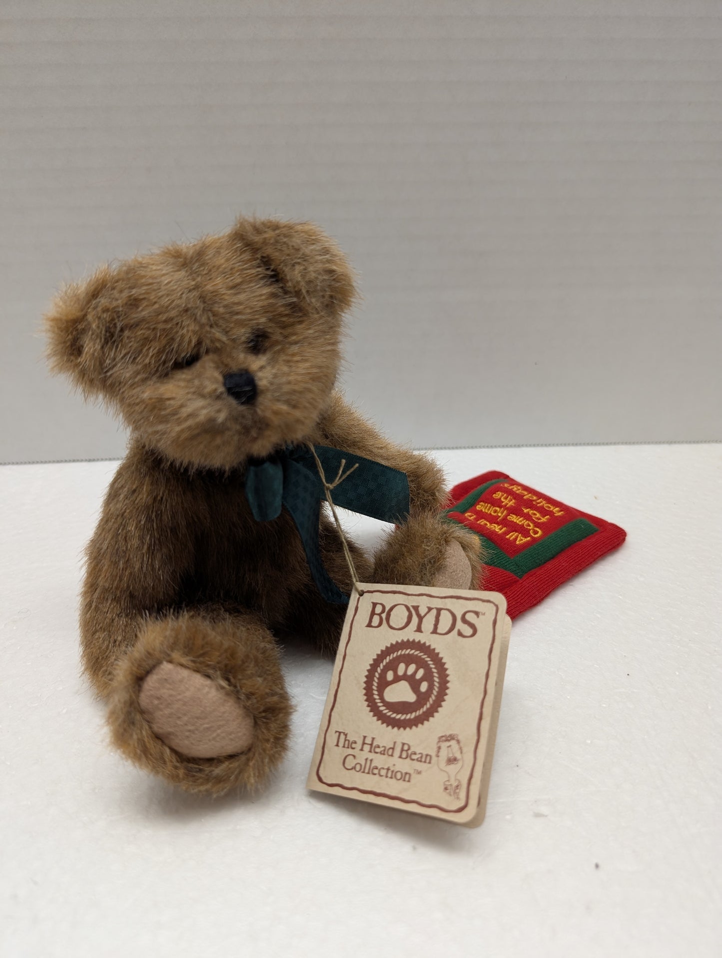 Boyds Bear Plush Homer 7.5"  jointed with quilt 904363 image 5