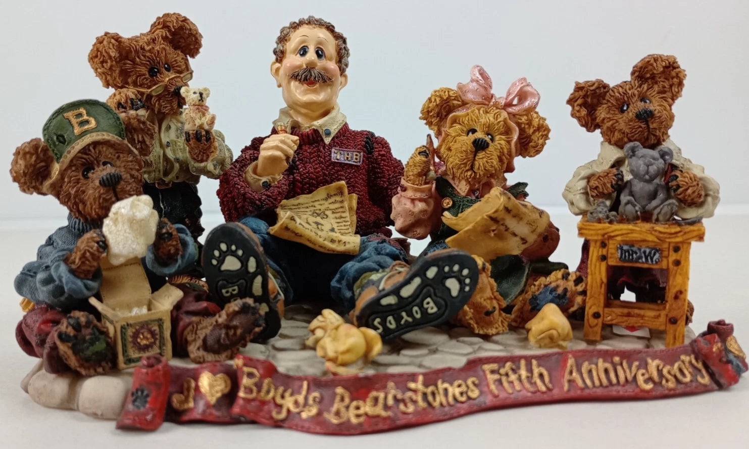 Boyds Bear Resin The Head Bean 227803 image 9