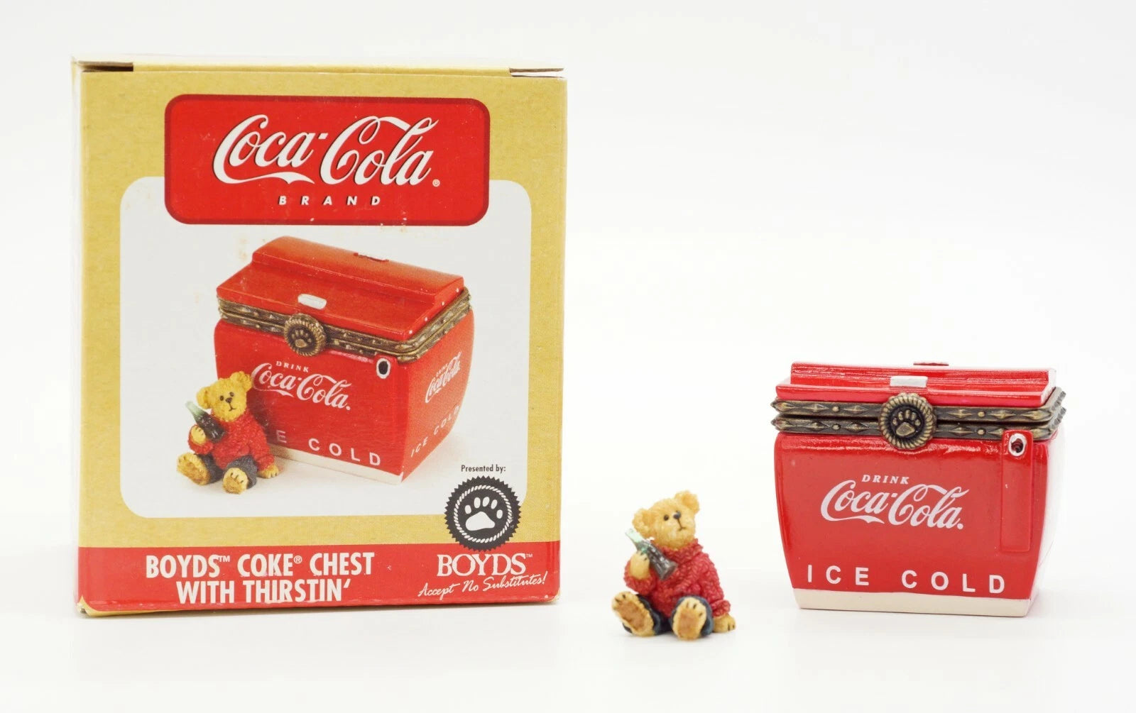 Boyds Treasure Box Coke Chest w.Thirstin' 919910 image 5