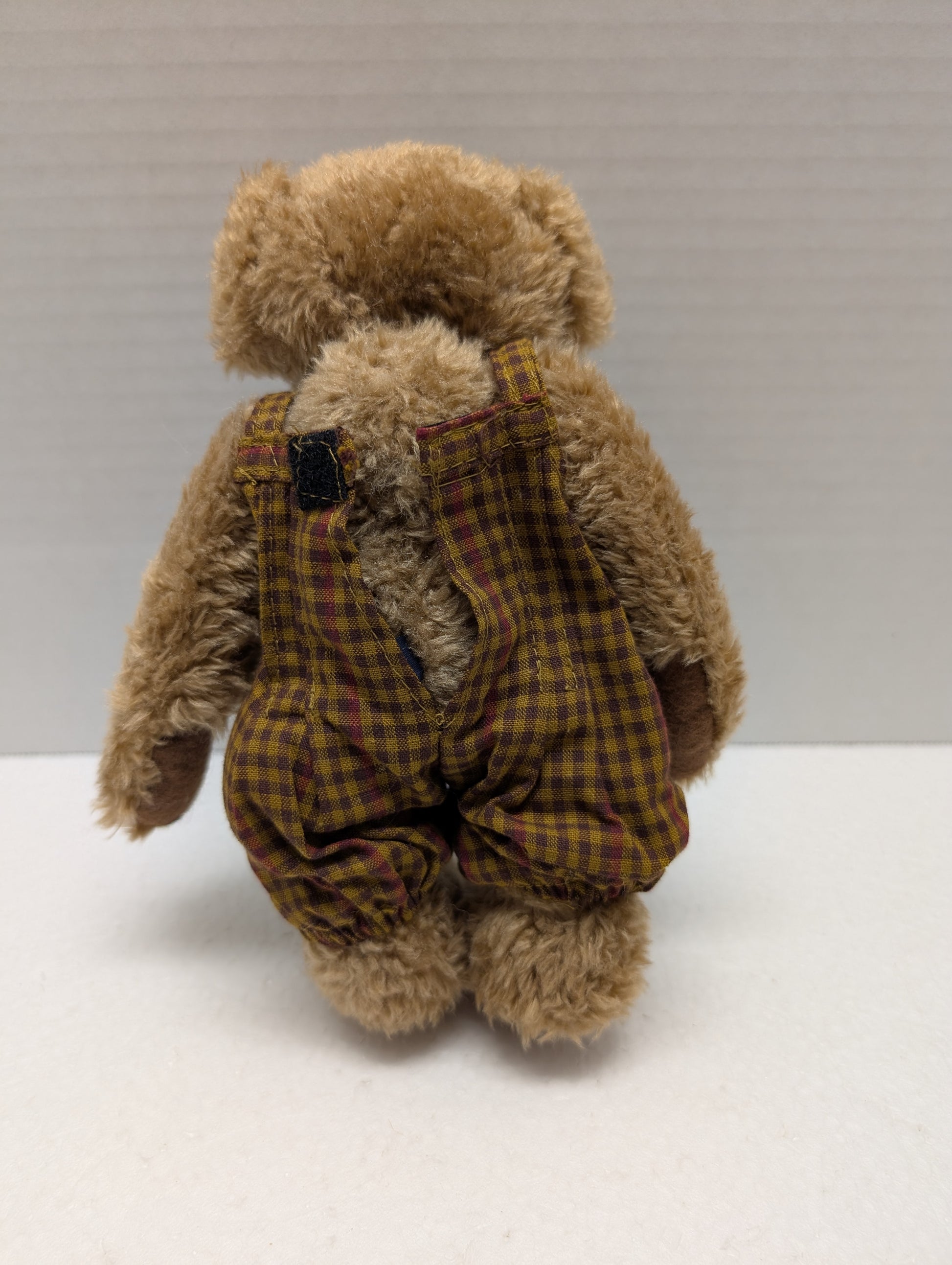 Boyds Bear Plush Rex plaid romper  912440 image 1