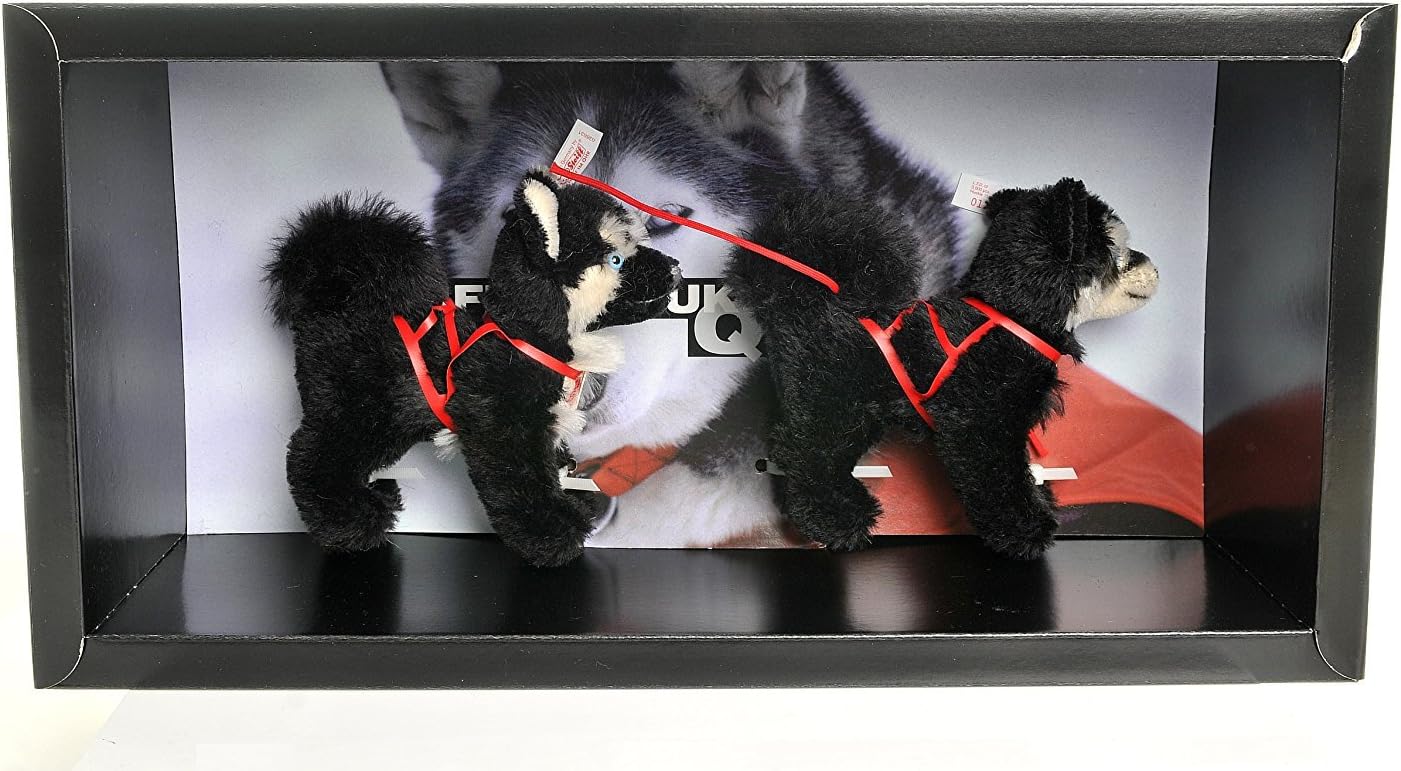 Steiff Mohair 1999 Limited Edition Husky Set & Polar Bear Fulda Tyres  038632 image 2