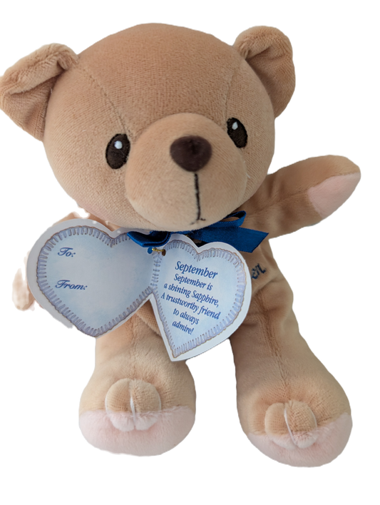 Cherished Teddies Bear of the Month September 556688 Royal Blue image 0