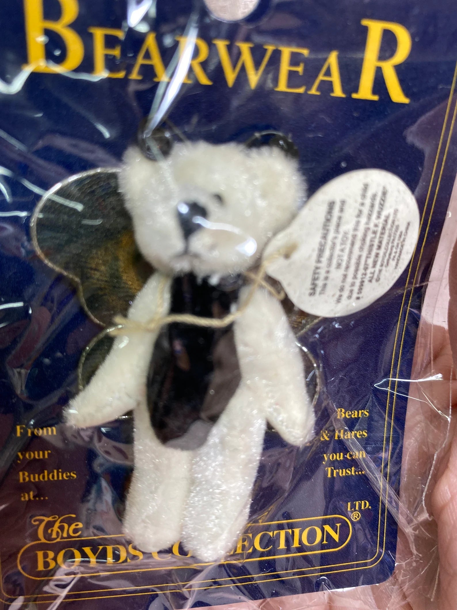 Boyds Pin Bearwear Thistle F. WUZZIE Butterfly Fabric Pin  599912-07 image 2