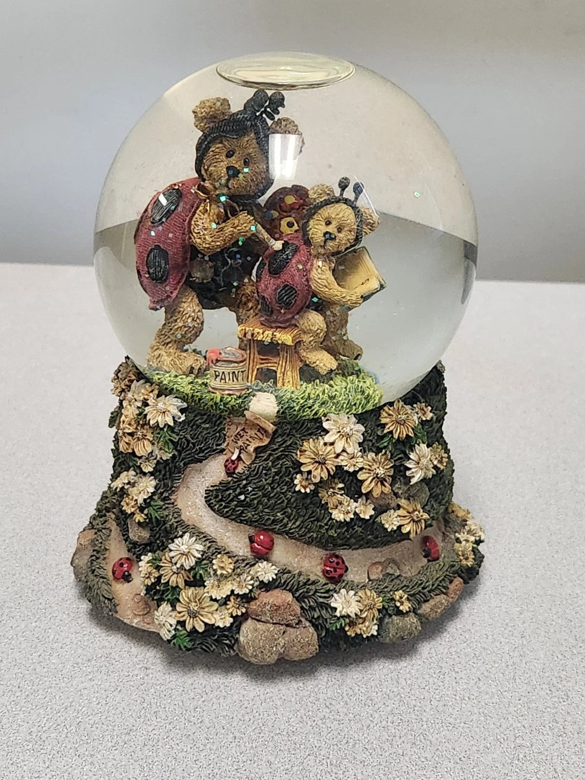 Boyds Waterglobe Bearstone Tweedle Bedeedle w.Leedle & Co 270555 image 2