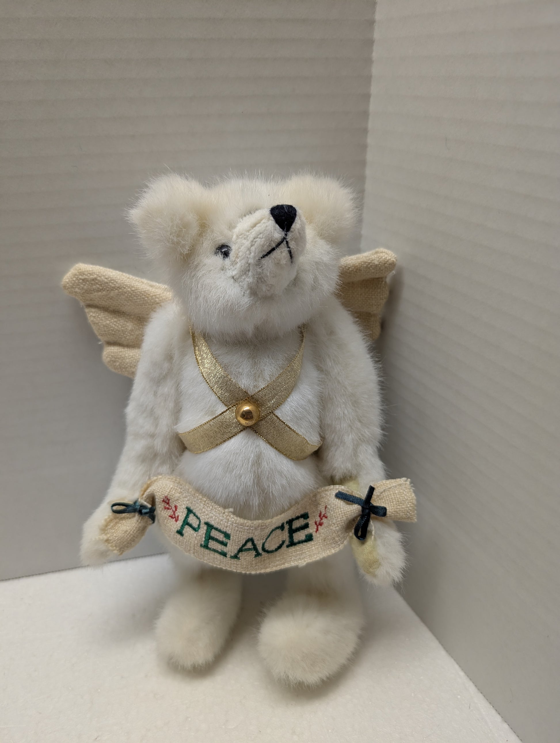 Mary Meyers Green Mountain Bears PEACE Angel Bear image 1