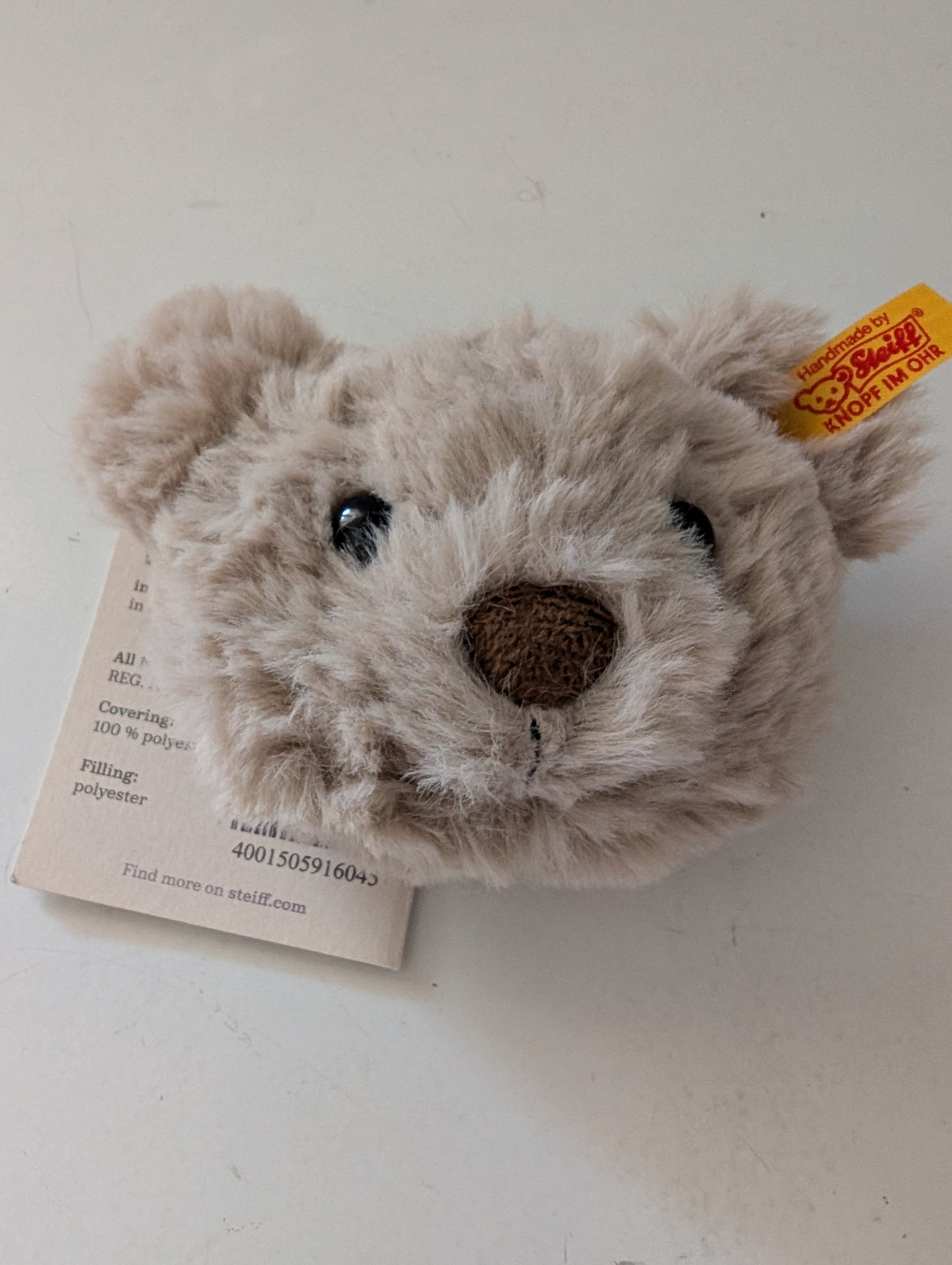 Steiff Keychain Plush Bear Beige 7 cm image 0