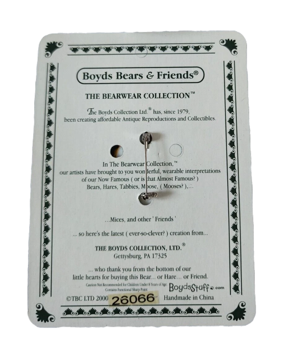 Boyds Pin Bearwear Pin Candy B Corn Trick or Treat 26066 image 2