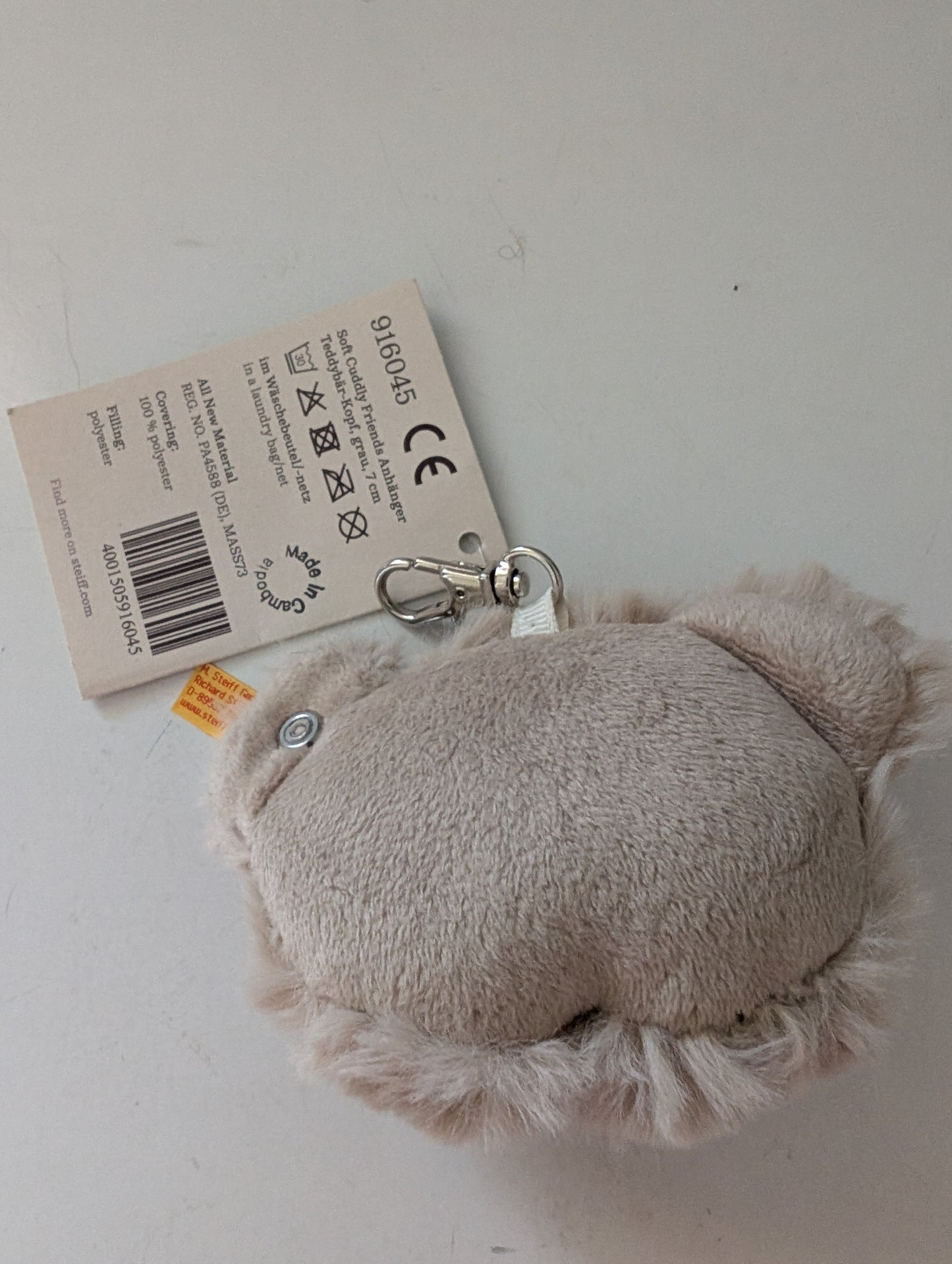 Steiff Keychain Plush Bear Beige 7 cm image 6