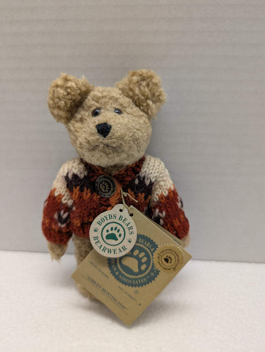Boyds Bear Plush Ashley Huntington  6 Inches Tall 918054 image 0