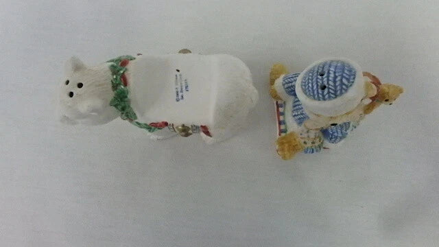 Cherished Teddies Christmas Eric w/Polar Bear Salt & Pepper Shakers 178349 image 7