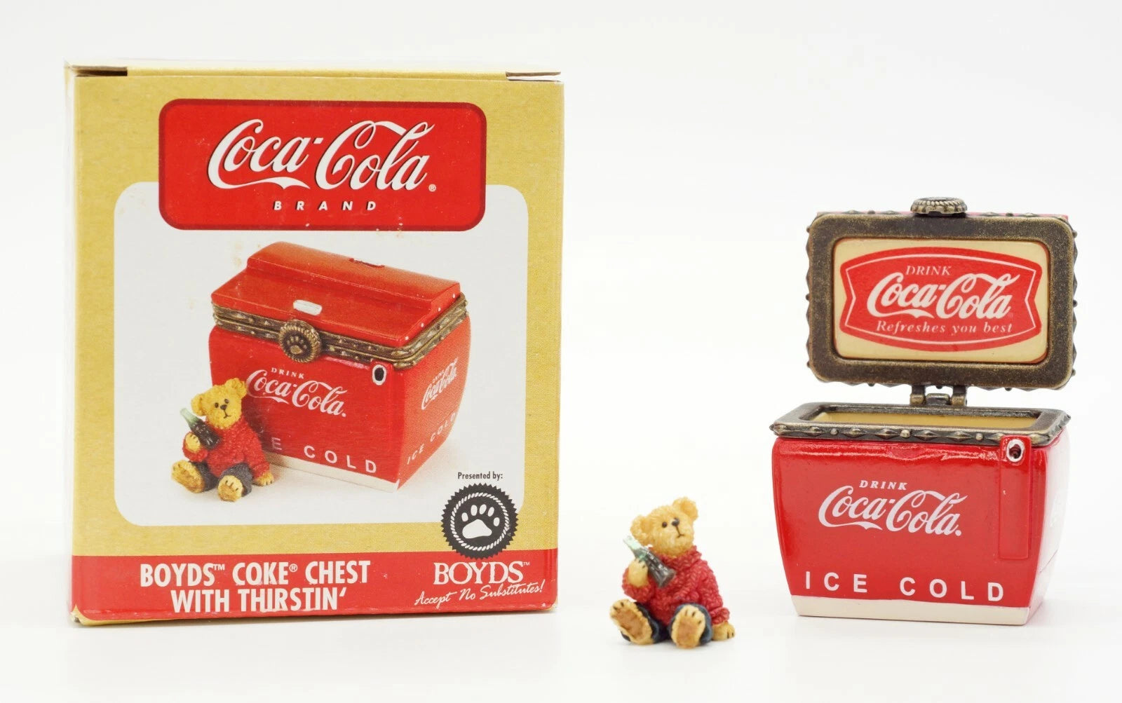 Boyds Treasure Box Coke Chest w.Thirstin' 919910 image 0