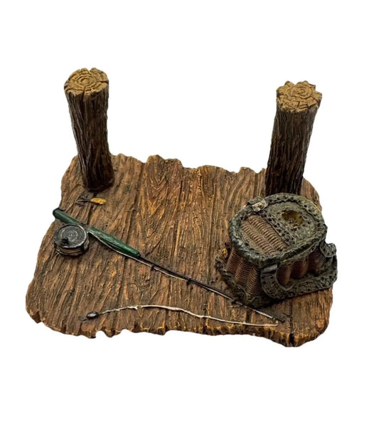 Boyds Resin Accessory Miniature Fishing Dock image 0