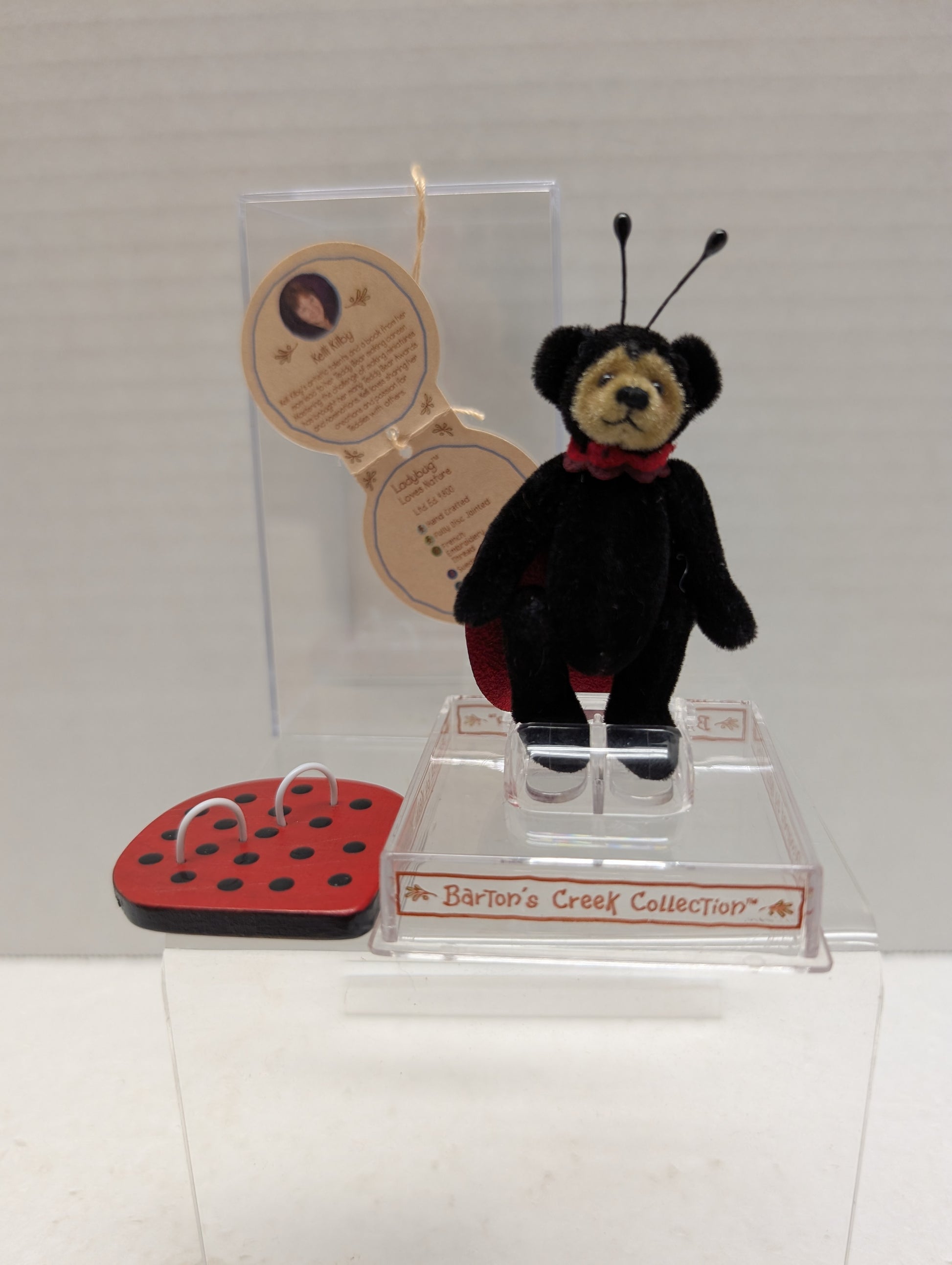 Gund Barton's Creek Artist Designed Mini Bear Ladybug Bear #72001 image 0