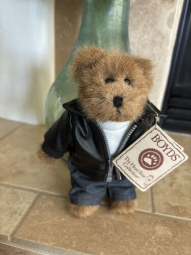 Boyds Bear Plush Edmund blk leatherette  9175-29 image 0