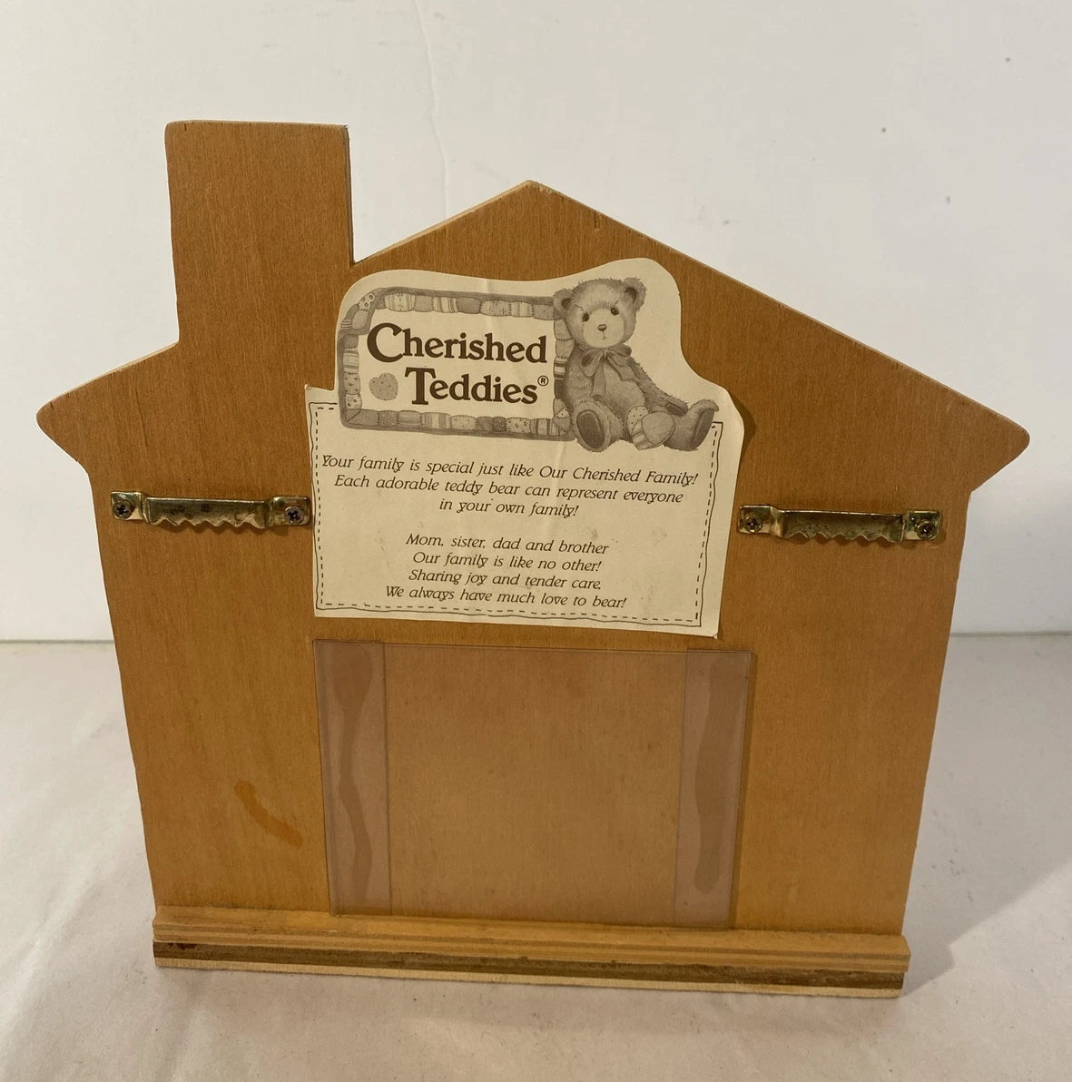 Cherished Teddies Family  Wood House Display  Our Cherished Family image 1