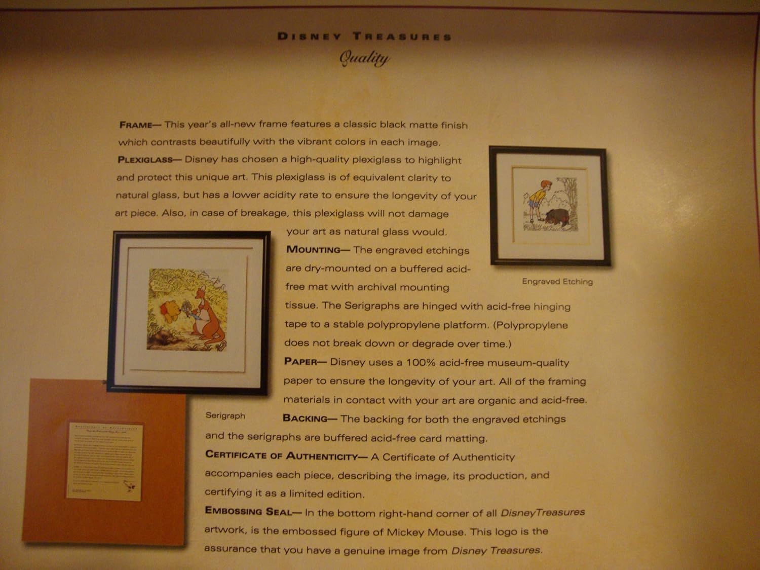 Disney Treasure Serigraph Pooh in a Tight Place 41759 image 2