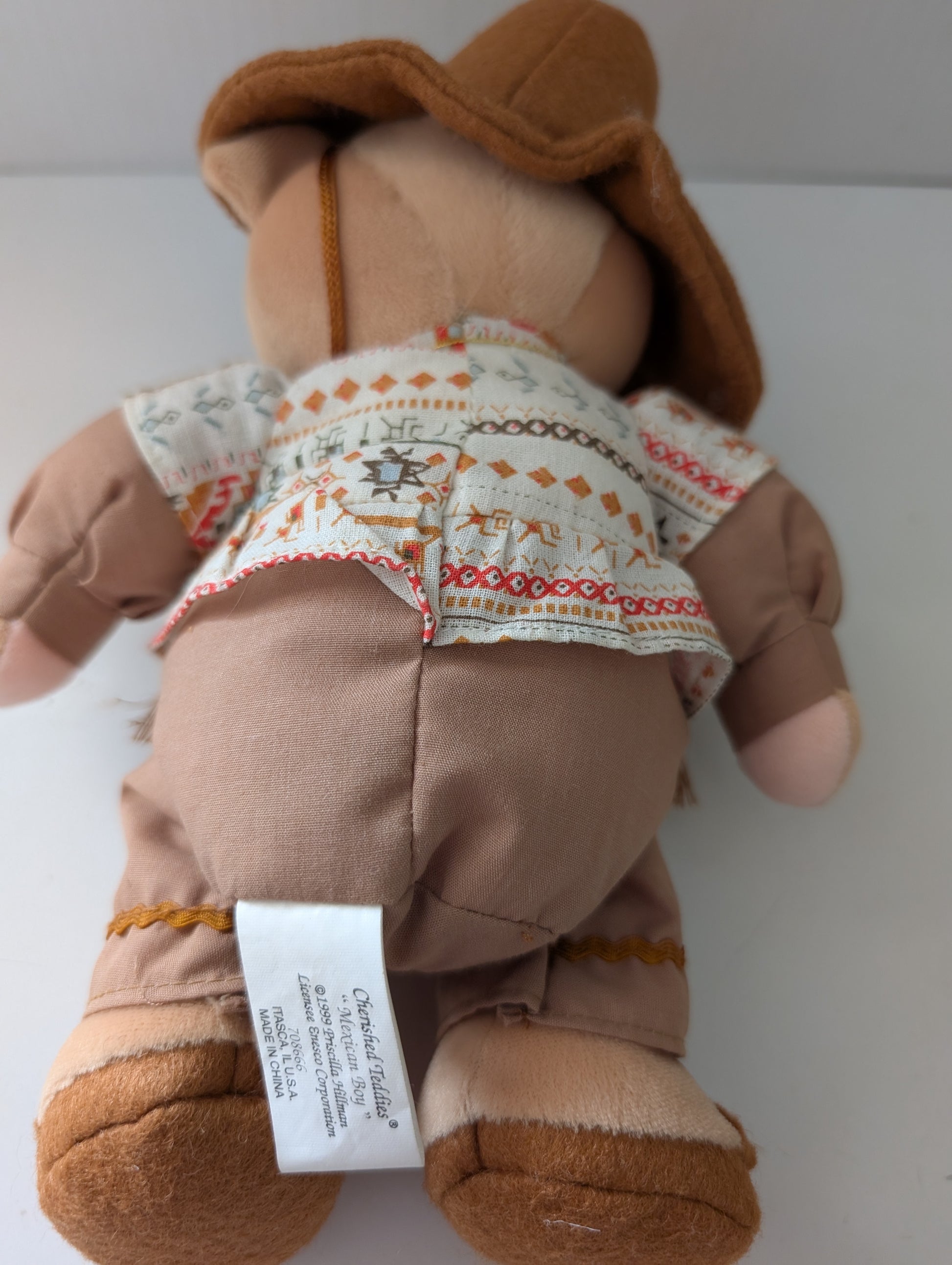 Cherished Teddies Bear Plush Mexico 708666 9" image 3