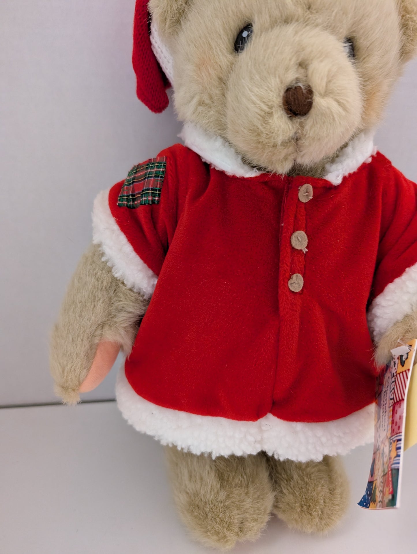 Cherished Teddies Bear Beth Santa Outfit w. Patches Dakin 14" image 5