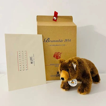 Steiff Club Growling Bear 1934 2001 Dk Brown 17cm 420252 image 1