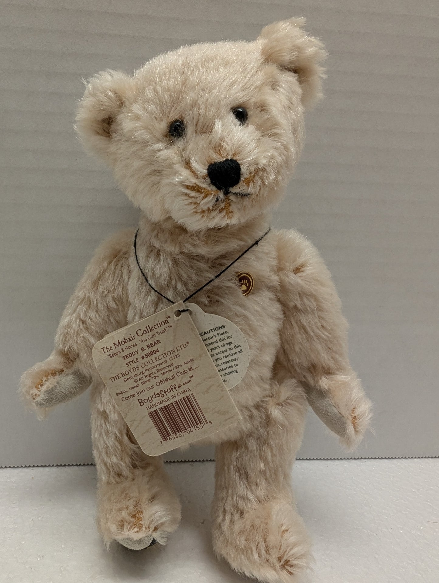 Boyds Mohair Teddy B. Bear 50000 8" Event Bear image 2