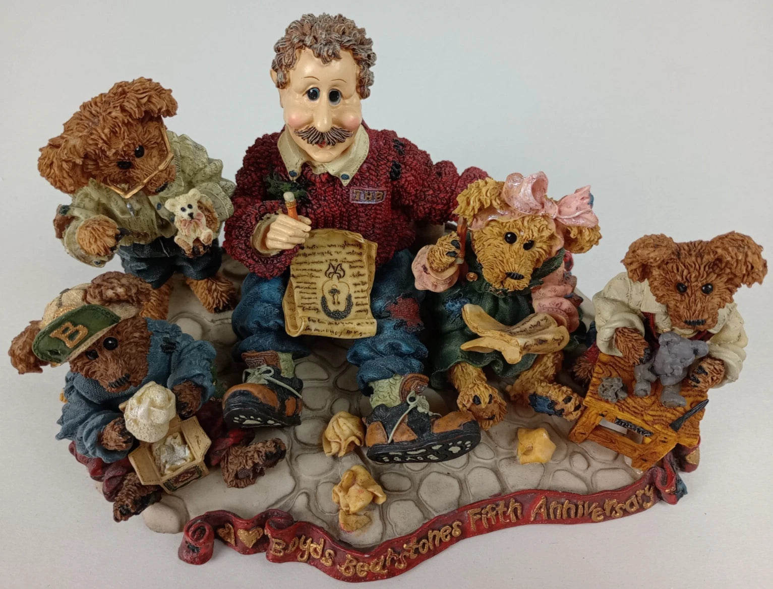Boyds Bear Resin The Head Bean 227803 image 8