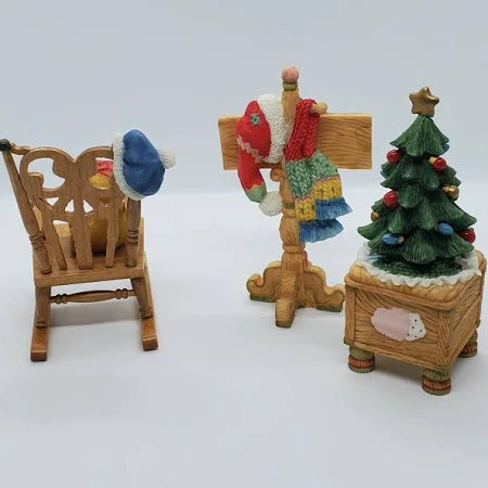 Cherished Teddies 533823 Christmas Old Fashioned Accessories Set image 2