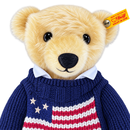 Steiff Ralph Lauren Polo Bear The American Flag Bear  Ltd Ed 3500