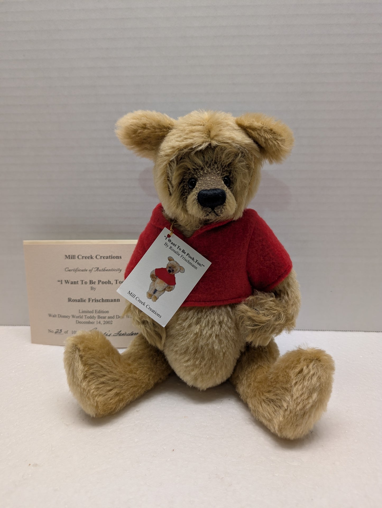 Mill Creek Creations I Want to Be Pooh, Too! Ltd Ed 100 Mohair 12 image 0