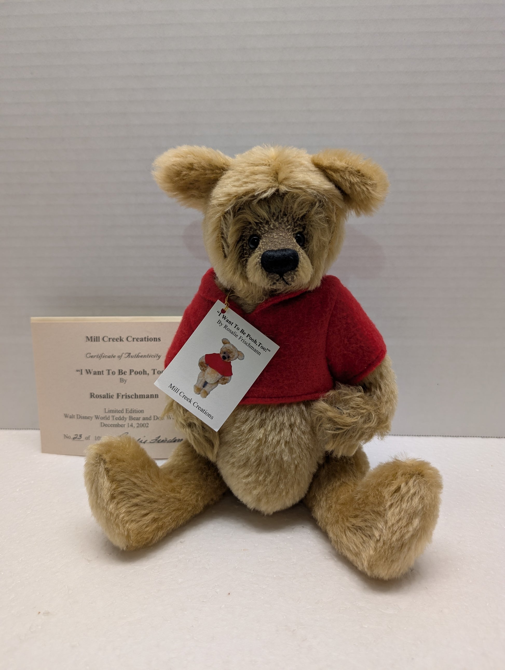 Mill Creek Creations I Want to Be Pooh, Too! Ltd Ed 100 Mohair 12 image 0