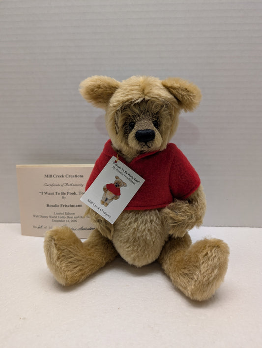 Mill Creek Creations I Want to Be Pooh, Too! Ltd Ed 100 Mohair 12 image 0