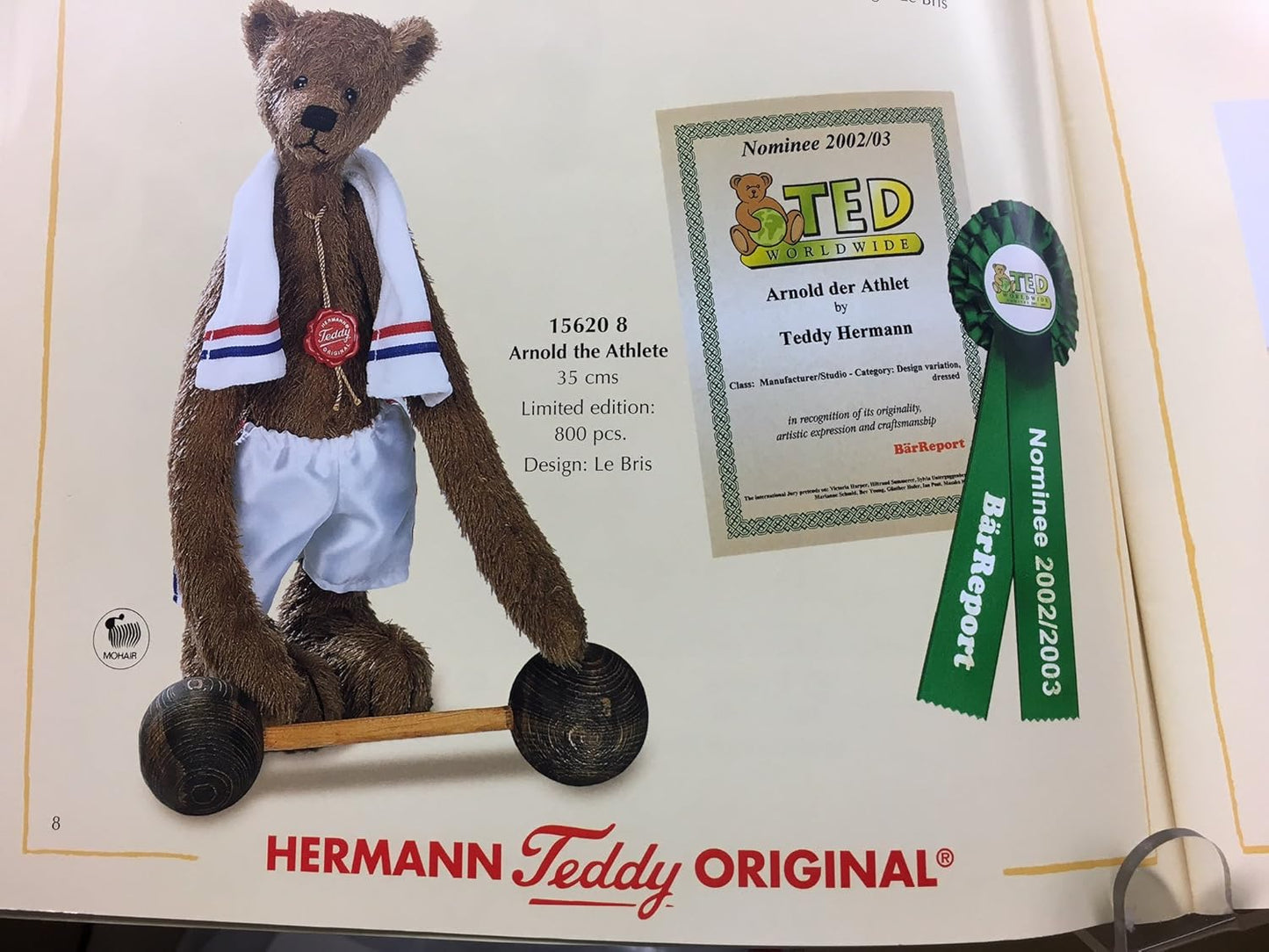 Hermann Bear Arnold The Athlete 15620 with Barbell image 2