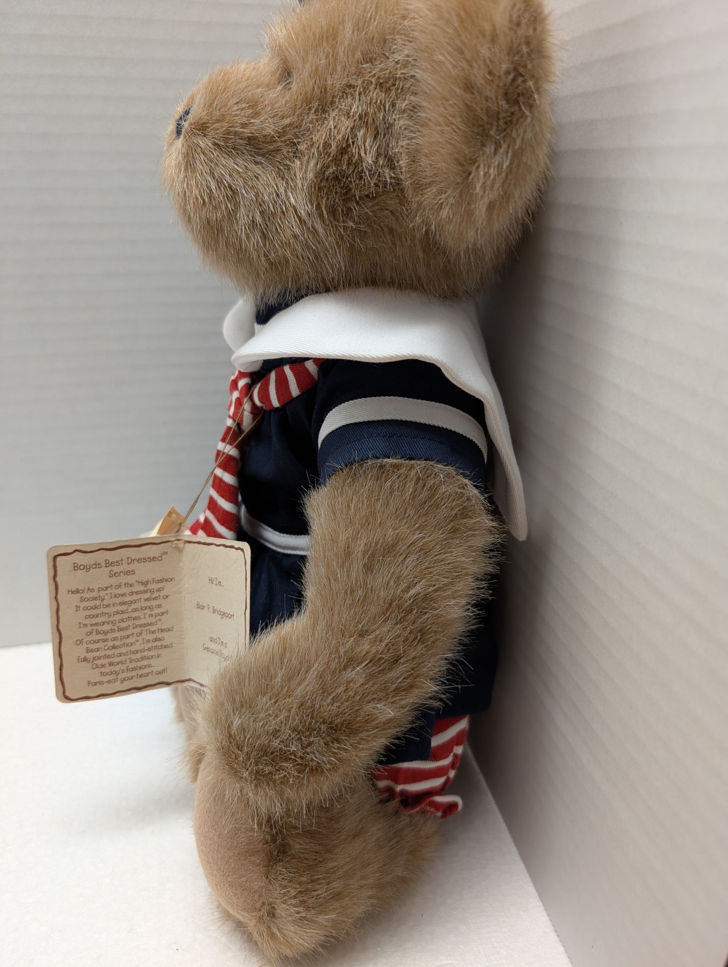 Boyds Bear Plush Blaire B Bridgeport 15" w/ Sailor Dress #904380 image 2
