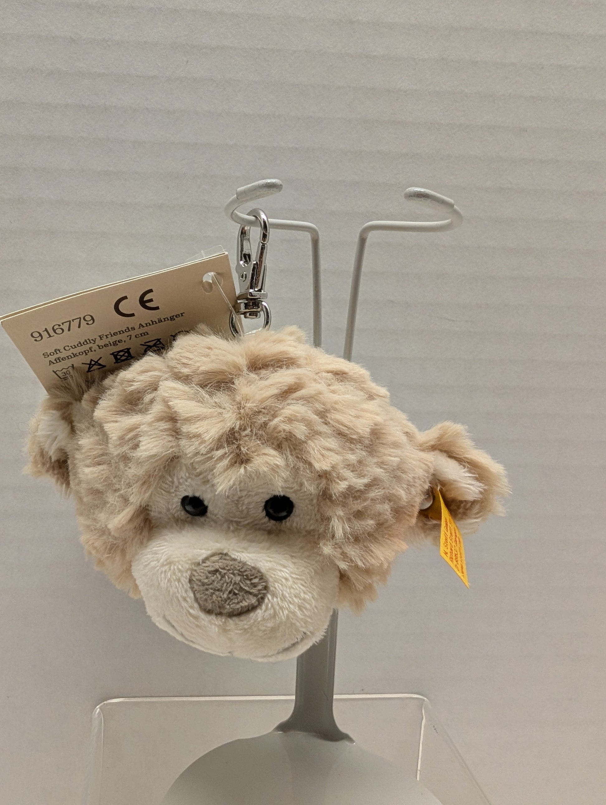 Steiff Keychain Plush Monkey Beige 7 cm image 2