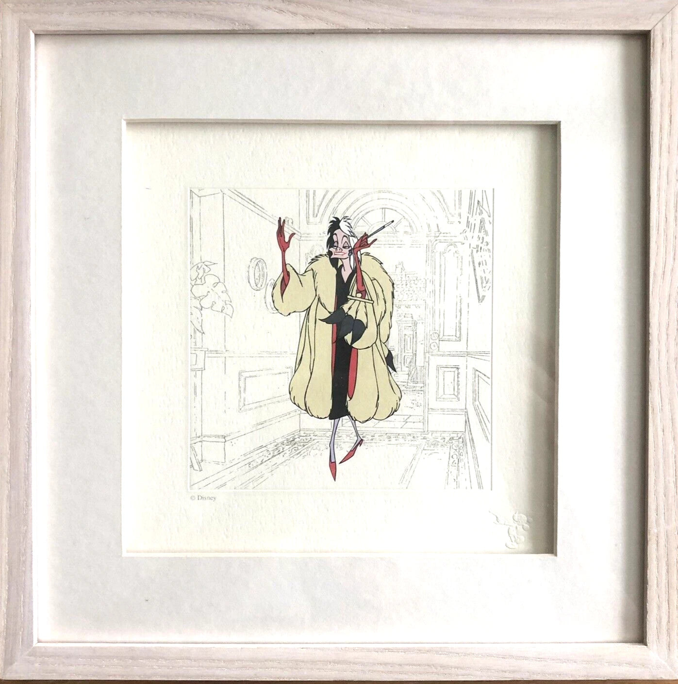Disney Treasures Serigraph Villains 101 Dalmations Cruella De Ville  41746 image 0