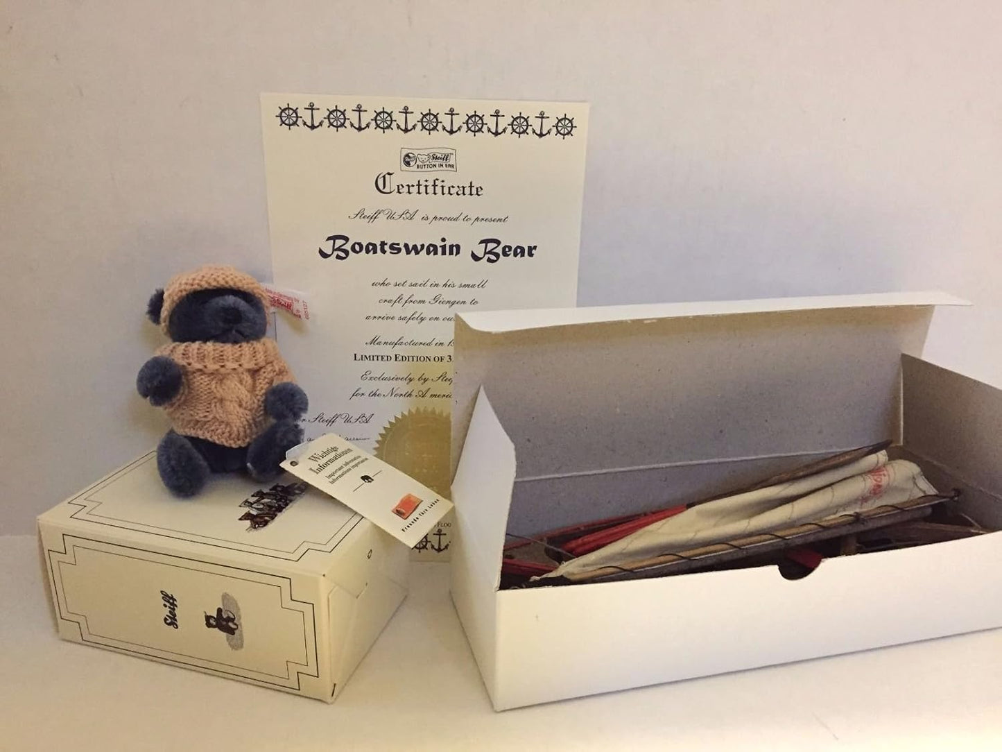 Steiff Boatswain Bear and Boat #665127 image 8