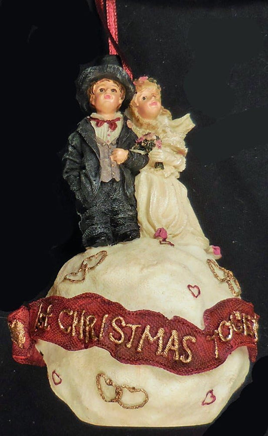 Boyds Ornament Dollstone Yesterday Child Ryan & Diane Love is Forever image 0