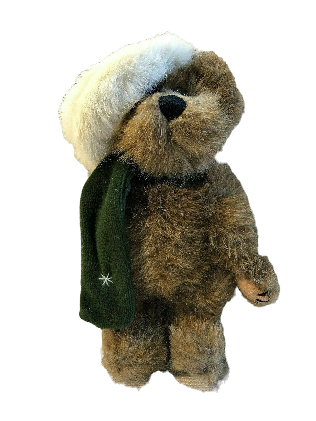 Boyds Mohair Tasha B Frostbeary 14" 900205  w. stocking and little bear image 1