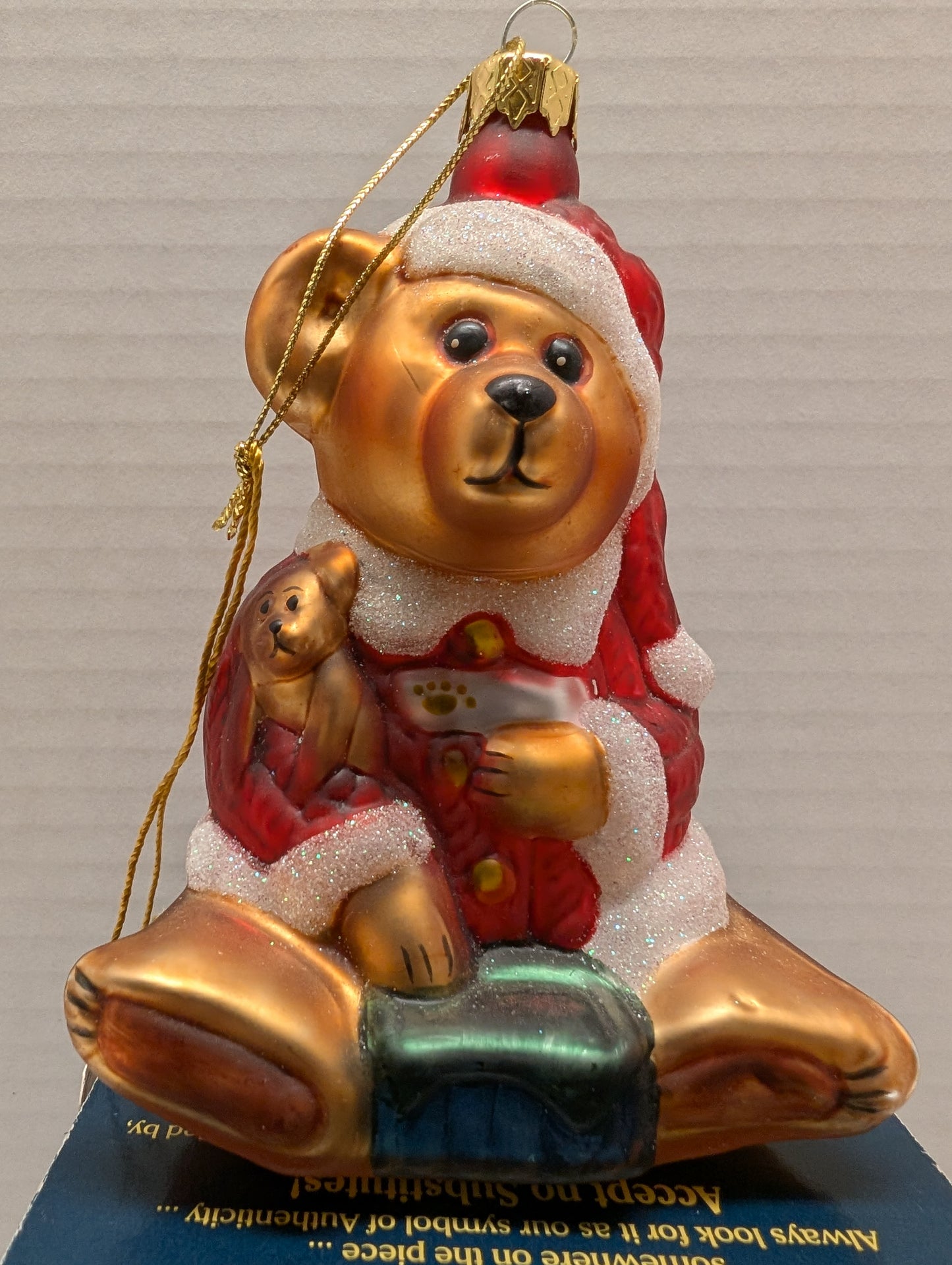 Boyds Glass Ornament S.C. 391000 Santa Ornament. image 0