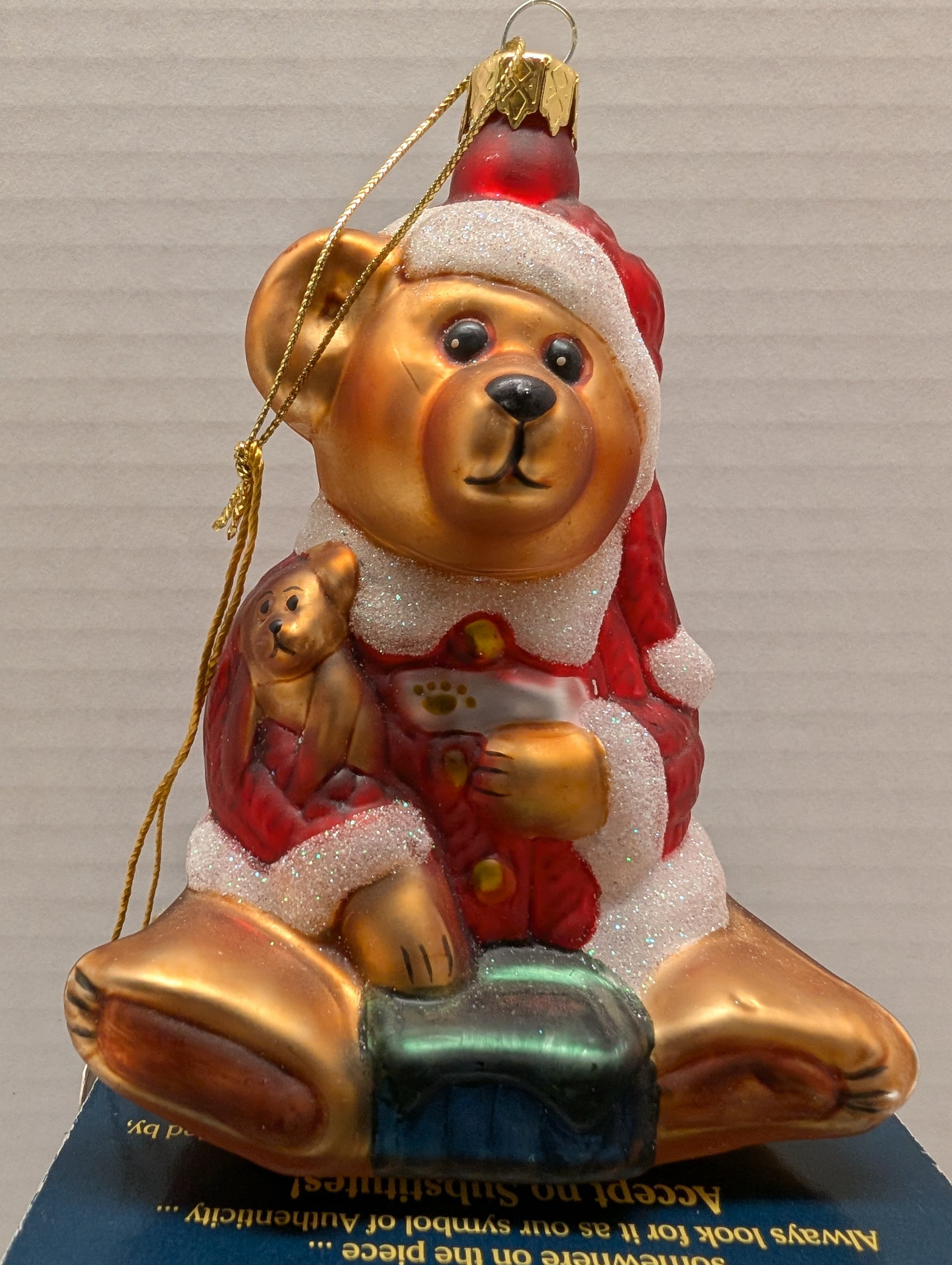 Boyds Glass Ornament S.C. 391000 Santa Ornament. image 0