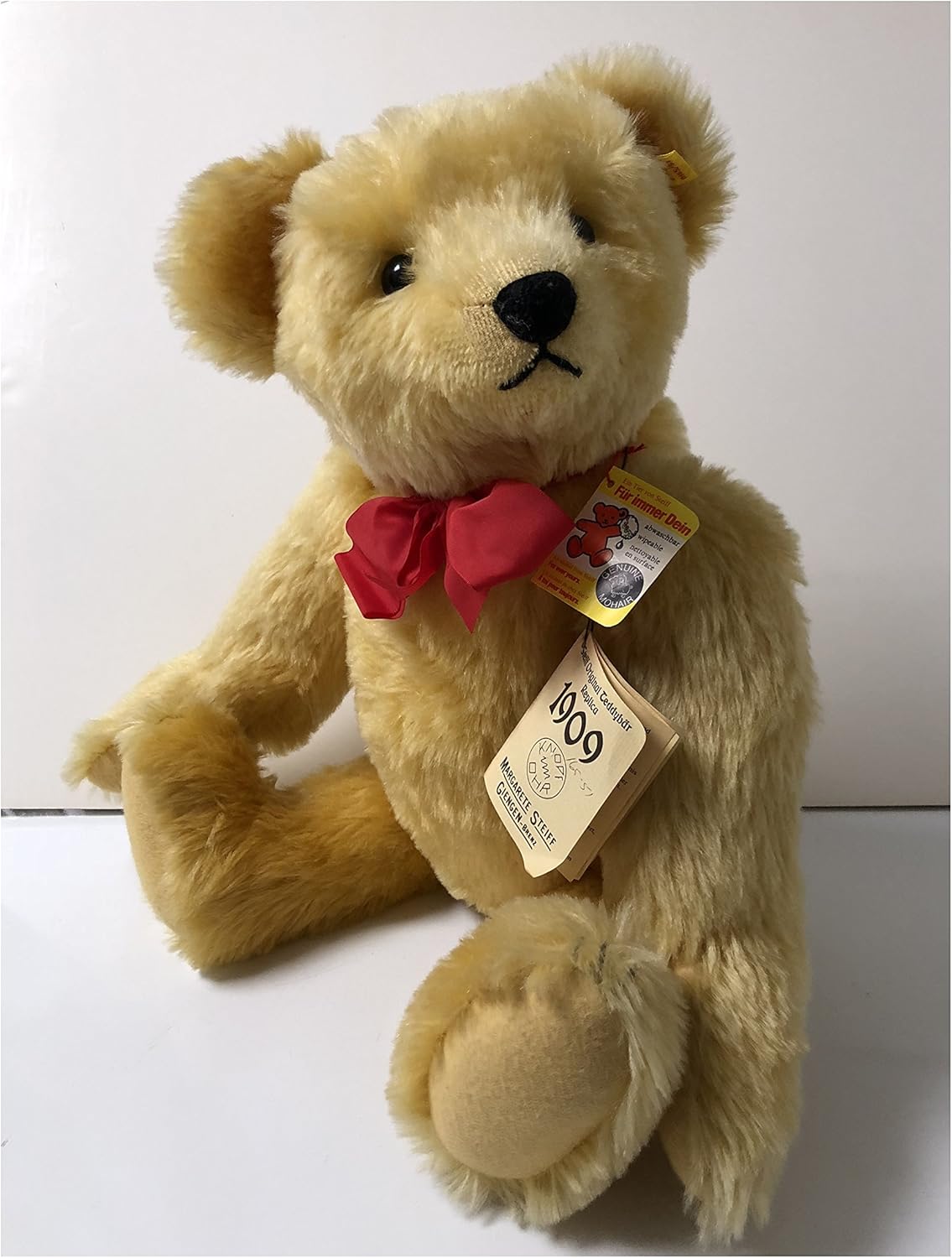 Steiff Gold Mohair 1909 Replica 51cm 0165/51 image 0