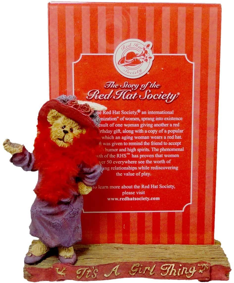 Boyds Frame BS Ms. Sassafrass  It's All About Me #27375 Red Hat image 0
