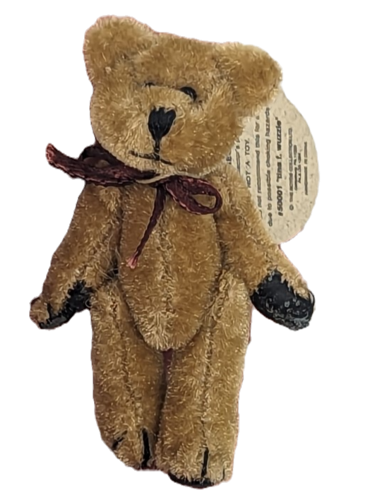 Boyds Pin Bearwear Tina F. WUZZIE Tan Fabric Pin  50001. image 0