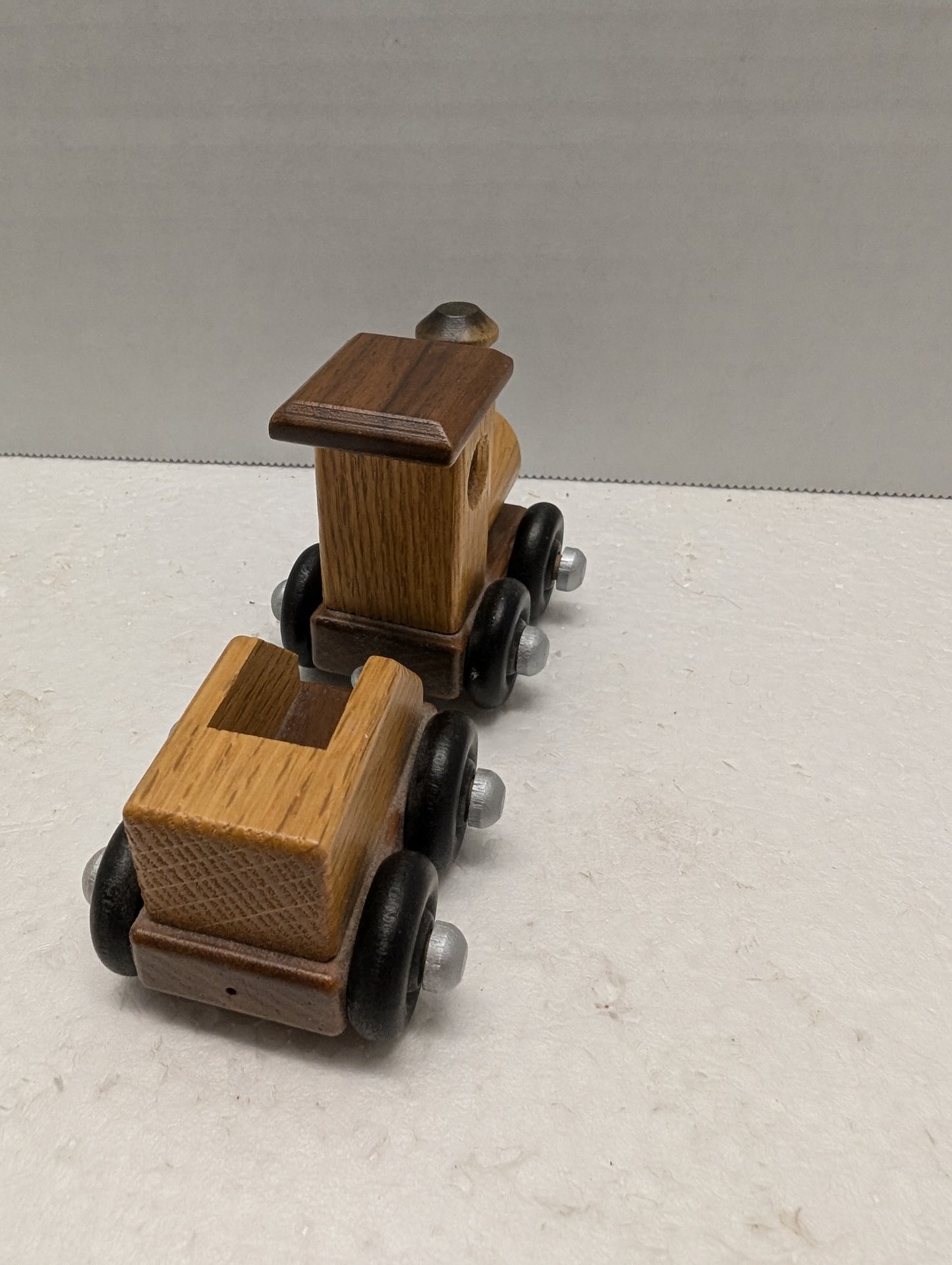 Casey the Engineer Bear with Wooden Train By Pat Carriker image 4