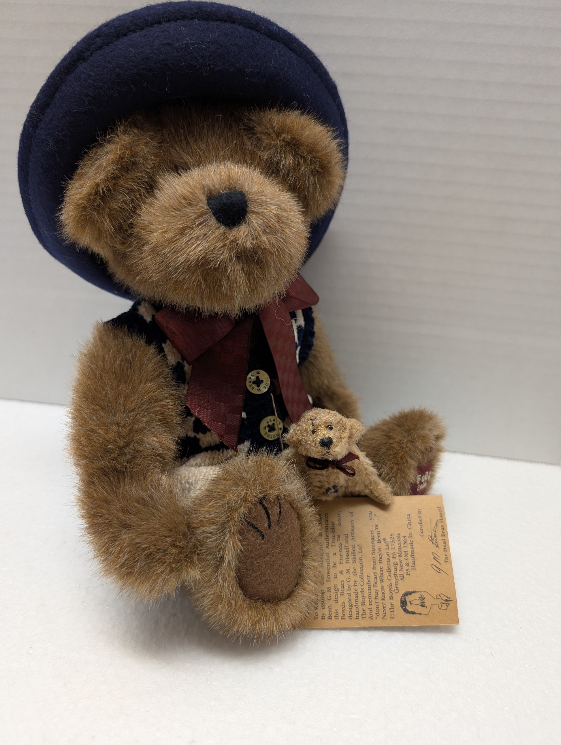 Boyds Plush Club Bear Catherine with Little Scruff 02000-51 image 6