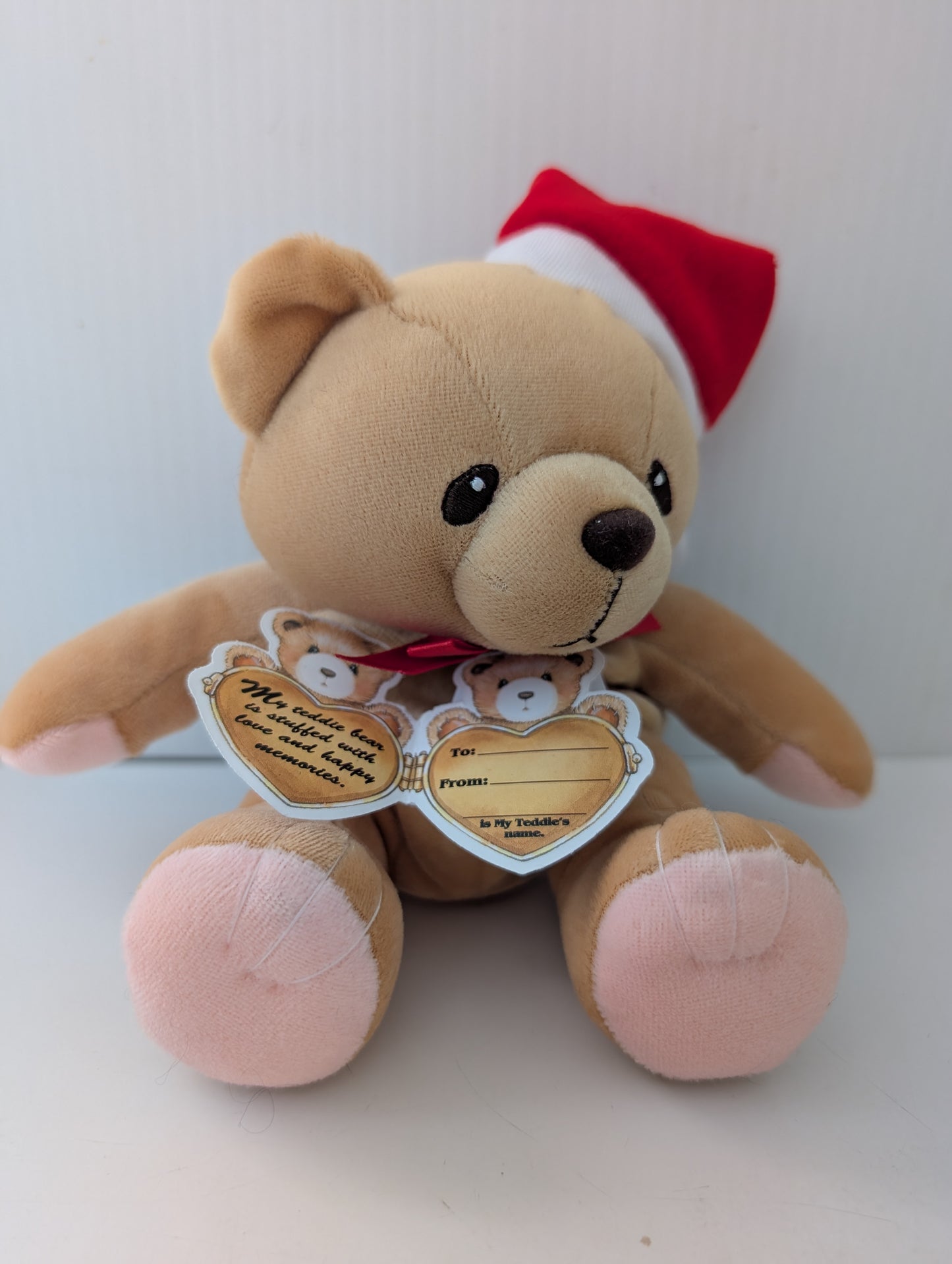 Cherished Teddies Bear Santa Hat with red Ribbon 610585 image 4