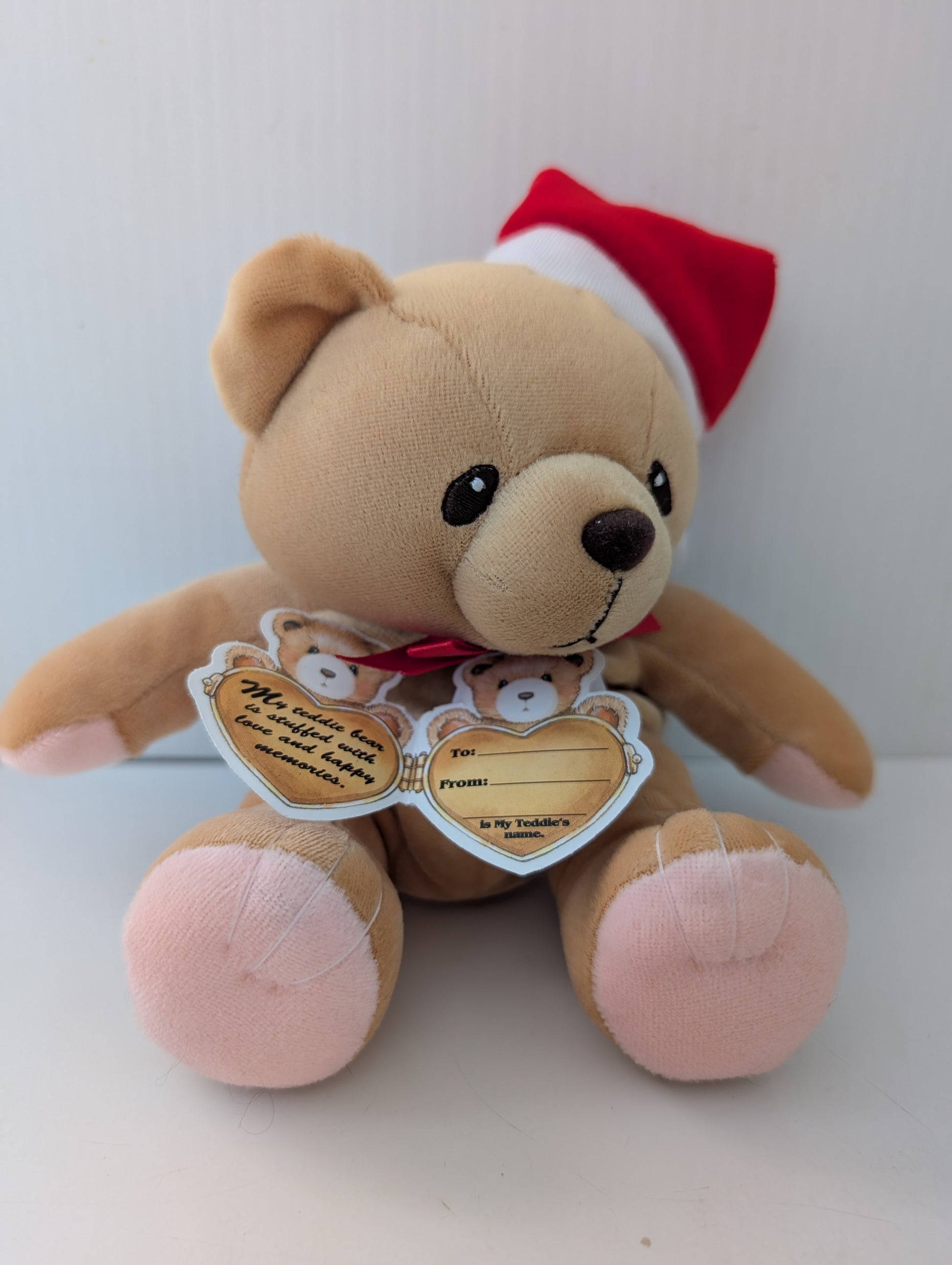 Cherished Teddies Bear Santa Hat with red Ribbon 610585 image 4