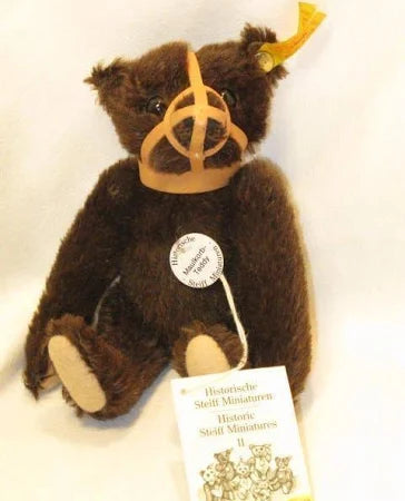 Steiff Miniature Muzzle Bear  Brown16cm 1908 Replica 029950 Fully jointed image 0